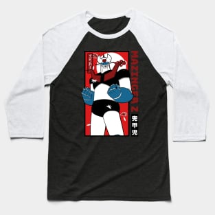 Mazinger Z Black Baseball T-Shirt